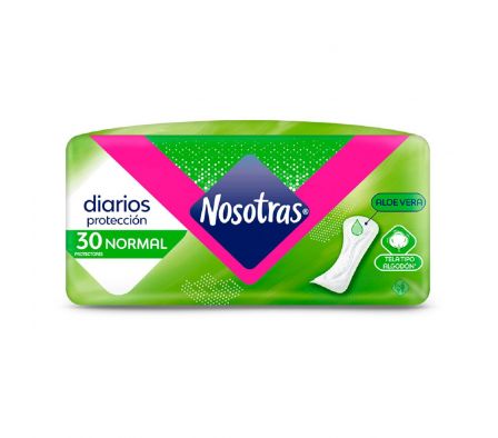 Nosotras protectores diarios normal paq.30 unid.