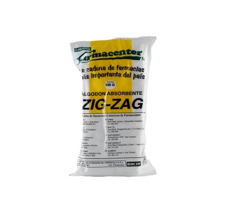 ALGODON FARMACENTER  ZIG ZAG UNID. X 100 GR.