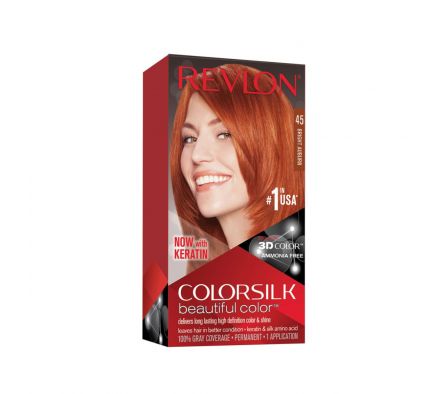 Revlon colorsilk bright auburn 45