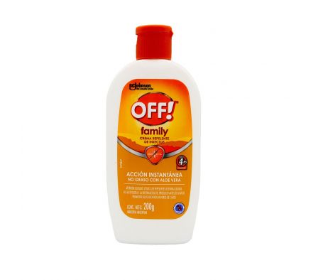 OFF REPELENTE CREMA X 200 ML. FRASCO