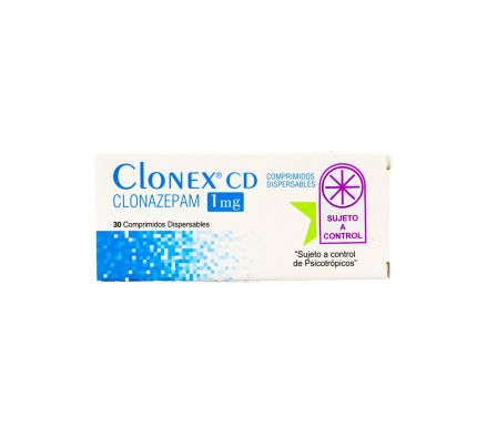 CLONEX 1 MG.DISPERSABLES CJ X 30 COMPRIMIDOS