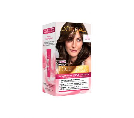 excellence .tinte n°4 castaño cj