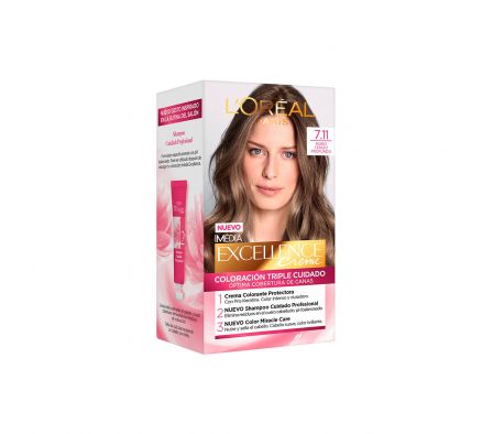 excellence .tinte n°7.11 rubio cenizo profundo cj