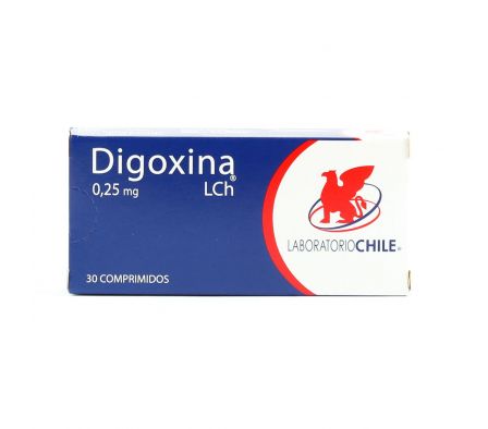 DIGOXINA 0.25  L.CHILE CJ X 30 COMPRIMIDOS