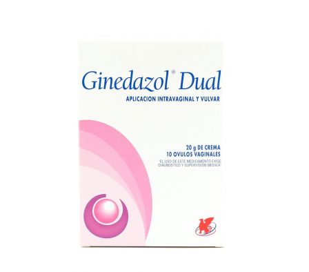 GINEDAZOL DUAL CREMA + 10 OVULOS CJ