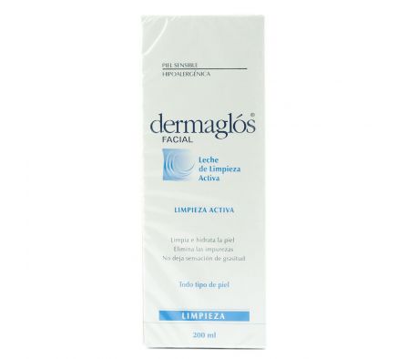 DERMAGLOS FACIAL LECHE DE LIMPIEZA FRASCO X 200 ML.