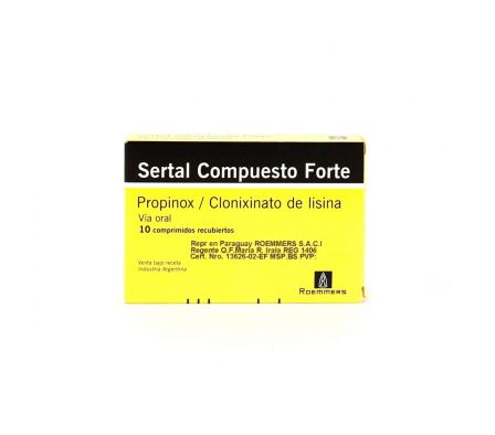 SERTAL FORTE COMPUESTO CJ X 10 COMPRIMIDOS