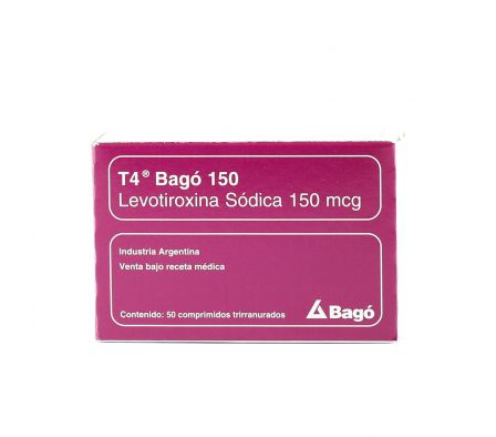 T4 BAGO 150 MCG. CJ X 50 COMPRIMIDOS