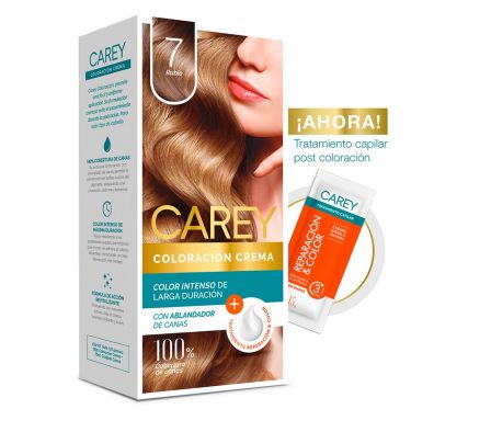 Carey Coloración Crema Rubio 7 - Caja de 1 kit