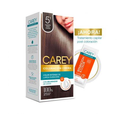 Carey tintura castaño claro ceniza n°5.1 kit