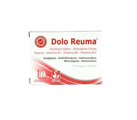 DOLO REUMA CJ X 12 GRAGEAS