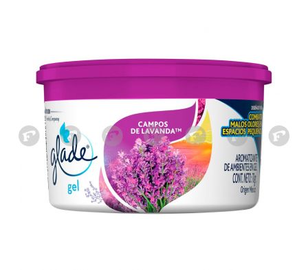 GLADE GEL CAMPOS DE LAVANDA POTE X 70 GR.