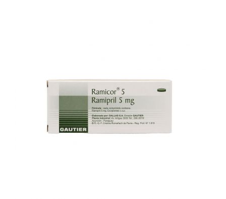 RAMICOR 5 MG. CJ X 20 COMP.