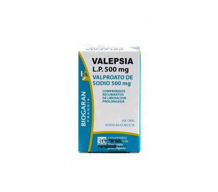 VALEPSIA L.P. 500 MG CJ X 30 COMPRIMIDOS