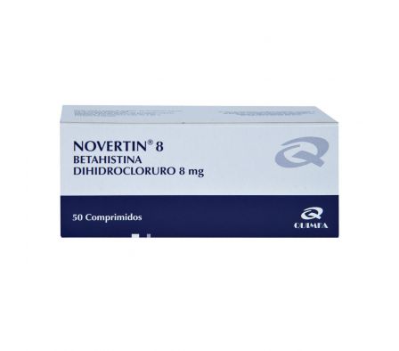 NOVERTIN 8 MG. CJ X 50 COMPRIMIDOS