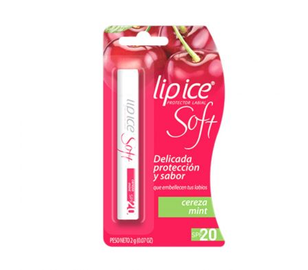 Menthoaltum lip ice soft cereza mint spf 20 x2 gr