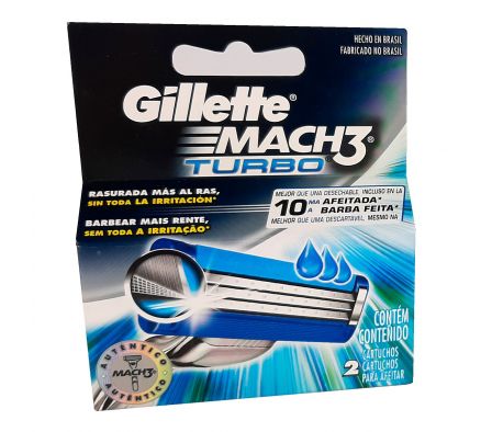 Gillette mach 3 turbo respuesto cj2 unid
