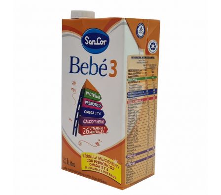 SANCOR BEBE 3 LIQUIDO X 1000 ML.