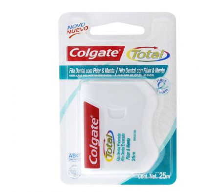 Colgate hilo dental total fluor & menta 25 mts*|./.