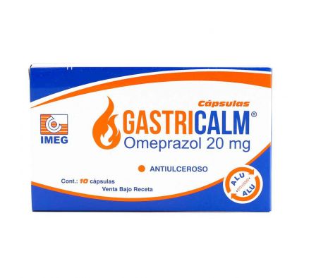 GASTRICALM 20 MG. CJ X 10 CÁPS.