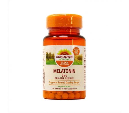 MELATONIN 3 MG SUNDOWN FR. X 120 TABL.