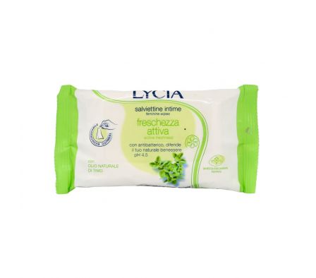 LYCIA INTIMA TOALLITAS TURQUEZ EQUILIBRIO X 12 UNID.