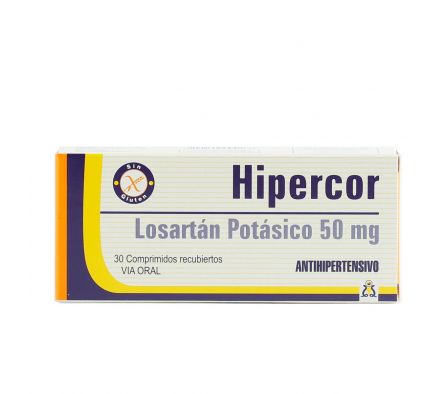 HIPERCOR 50 MG CJ X 30 COMP.