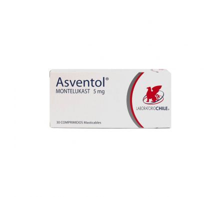 ASVENTOL 5 MG. CJ X 30 COMP. MASTIC.