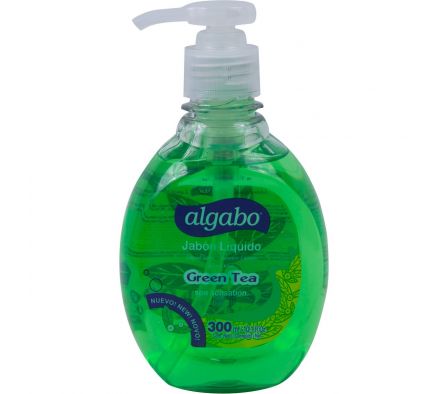 Algabo jabon liquido green tea fr.300 ml.
