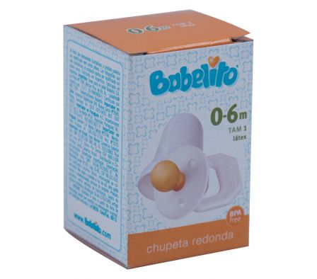 Babelito chupete red.n°1 c/tapa blan/unisex blister1 unid.