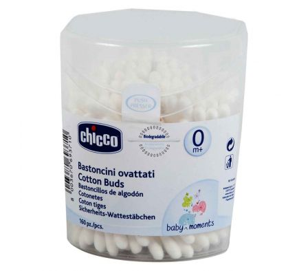 Chicco cotonetes cj 160 unid.