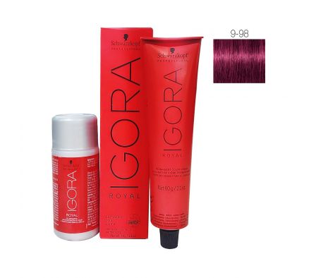 Igora royal tinte 9-98 violeta rojizo 60 ml.+agua ox./.