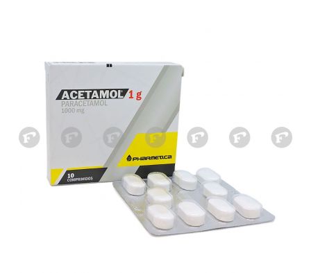 Acetamol 1g Paracetamol 1000 mg - Caja de 10 comprimidos