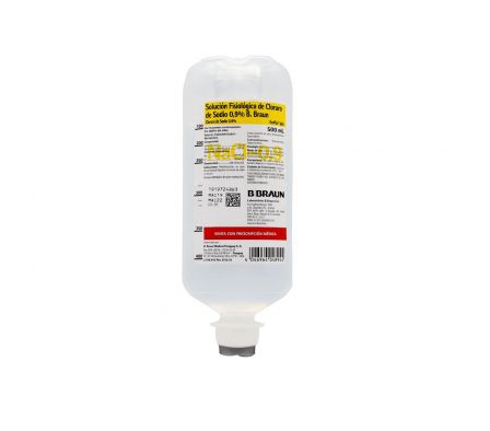 SUERO FISIOL. 0, 9% ECOFLAC B.BRAUN FR. X 500 ML.
