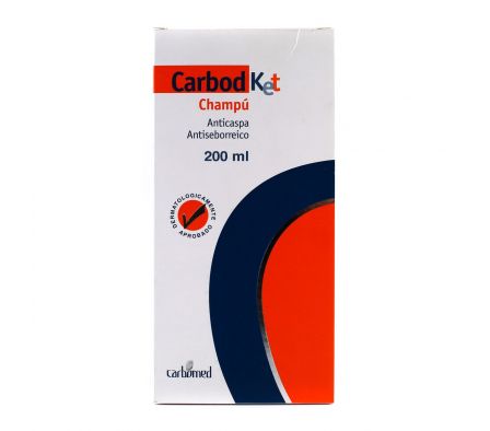 CARBOD KET CHAMPU ANTICASPA FRASCO X 200 ML.