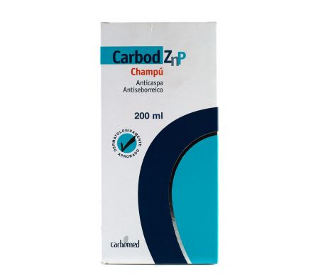 CARBOD ZNP CHAMPU ANTISEBORREICO FRASCO X 200 ML.