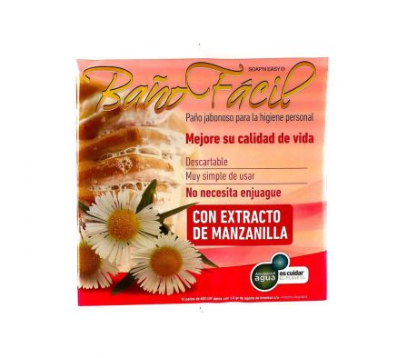 BAÑO FACIL C/ MANZANILLA BOLSA X 10 UNIDADES