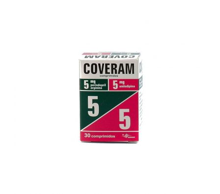 COVERAM 5/5 MG. CJ X 30 COMPRIMIDOS