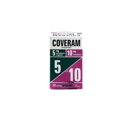 COVERAM 5/10 MG. CJ X 30 COMPRIMIDOS