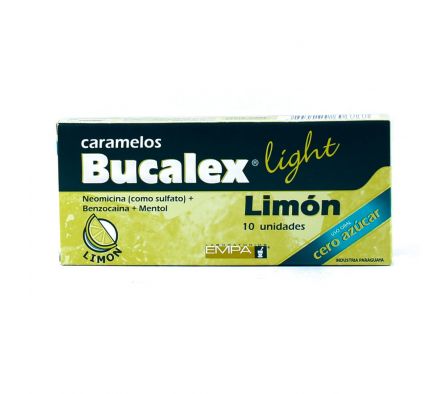 BUCALEX LIGHT LIMON CJ X 10 CARAMELOS
