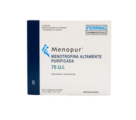 MENOPUR 75 UI. POLV.LIOF. INY. CJ X 5 AMPOLLAS