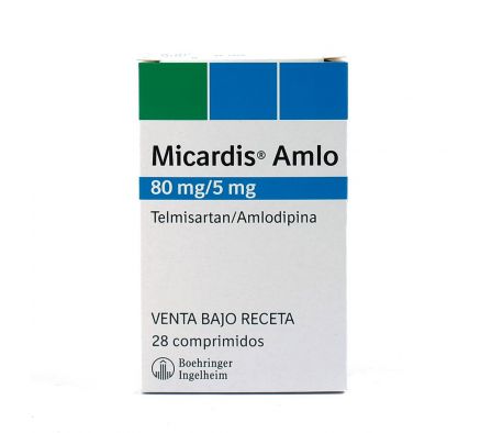 MICARDIS AMLO 80/5 MG. CJ X 28 COMP.