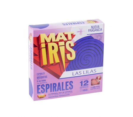 MATIRIS ESPIRAL MELLIZA PERF. LAVANDA CJ X 12 UNID.