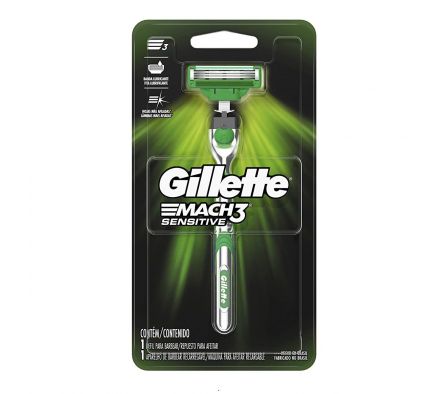 Gillette mach 3 maquina recargable piel sens 1 unid../.