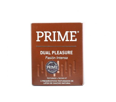 PRIME DUAL PLEASURES PRESERV. CJ X 3 UNID.
