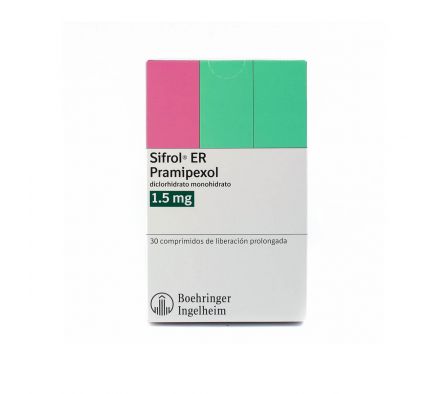 SIFROL ER 1,5 MG. CJ X 30 COMP.