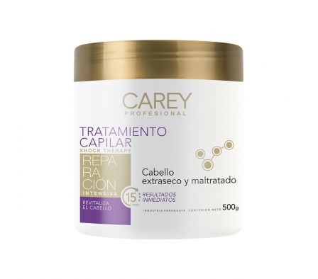 Carey tratamiento capilar cabellos extrasecos fr.500 gr.