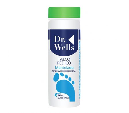 Dr Wells mentolado talco pedico fr.80 gr.