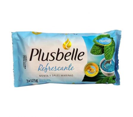 Plusbelle jabon refrescante 125gr pack3 unid.