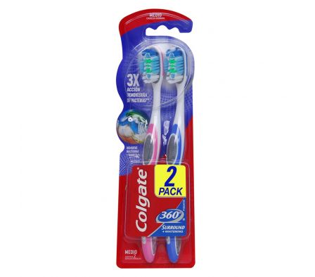 Colgate cepillo 360° sorround twn 2x1-|*|
